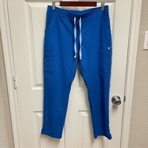 FIGS Blue Yola Scrub Pants. Sz Medium Petite
